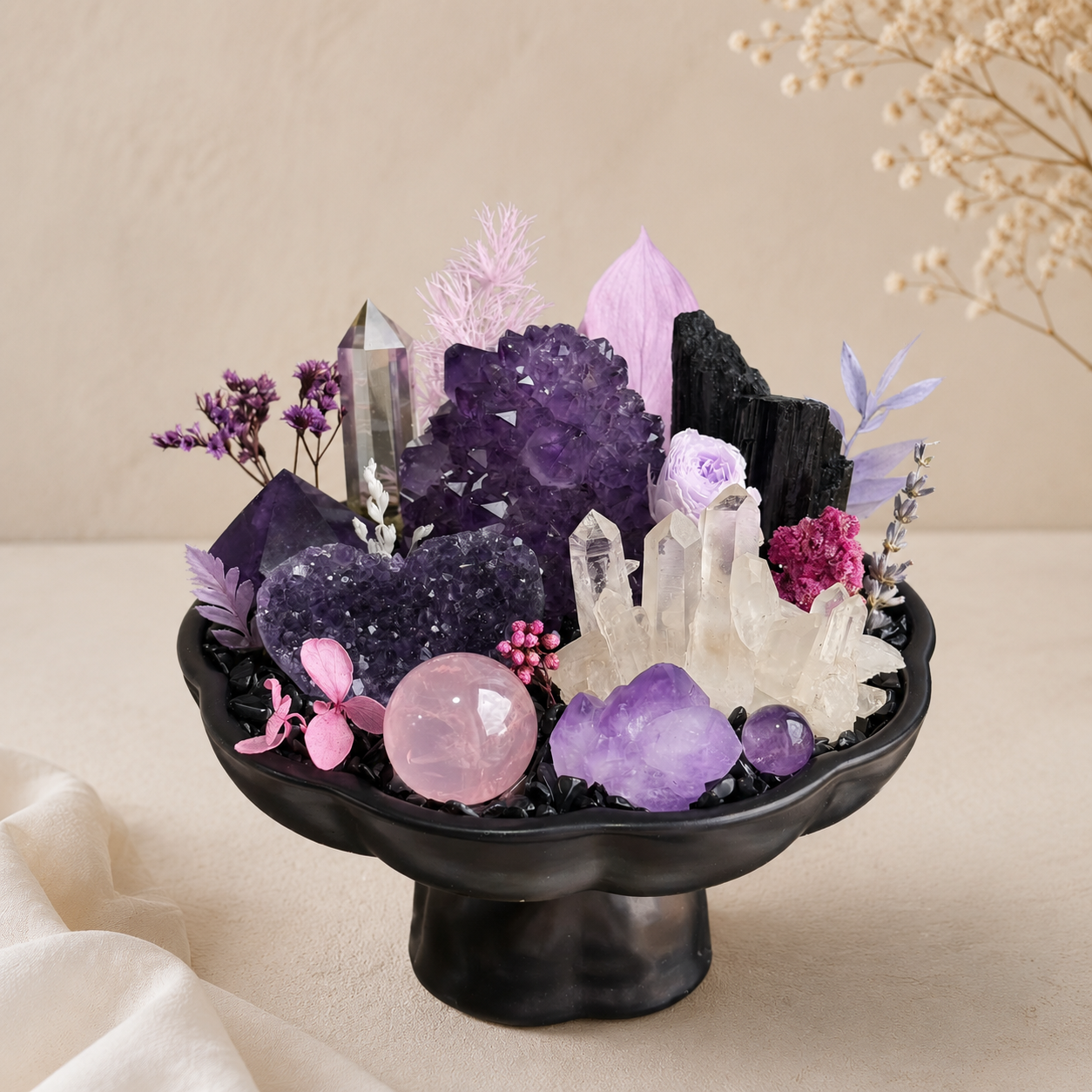 Shelter & Warmth — Amethyst Crystal Garden
