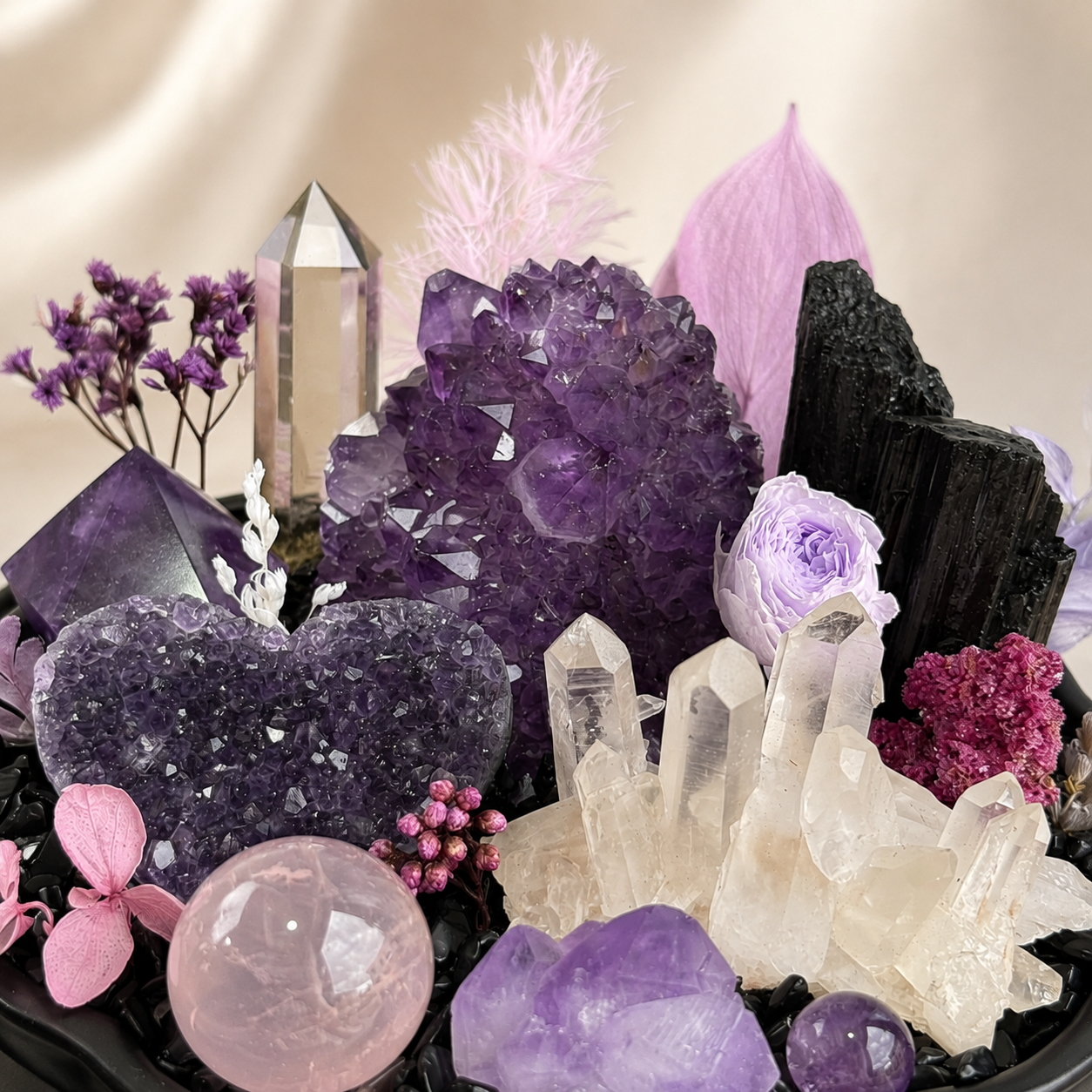 Shelter & Warmth — Amethyst Crystal Garden