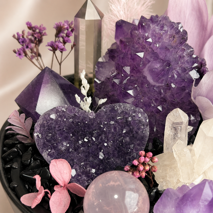 Shelter & Warmth — Amethyst Crystal Garden