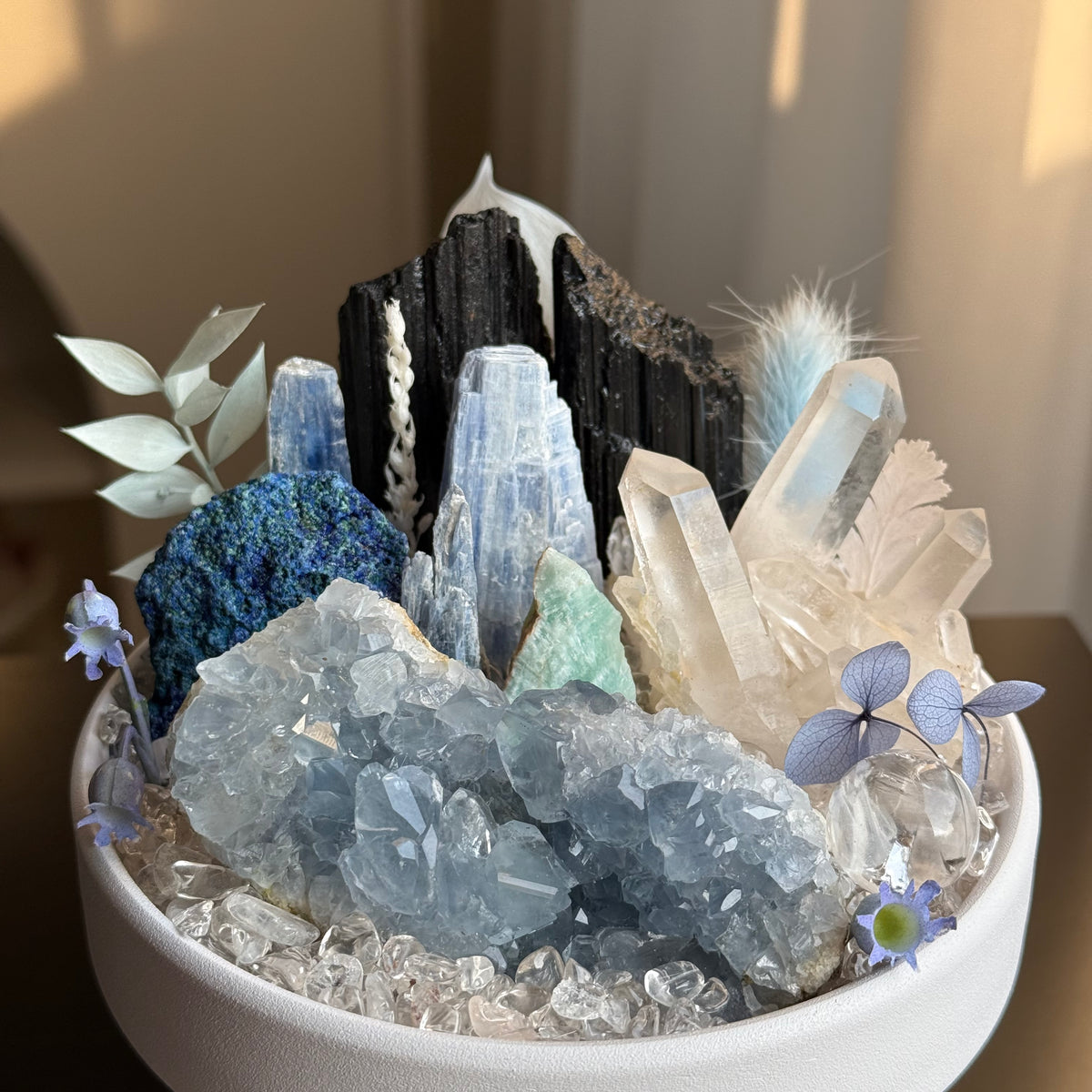 Peace & Protection — Celestite Crystal Garden
